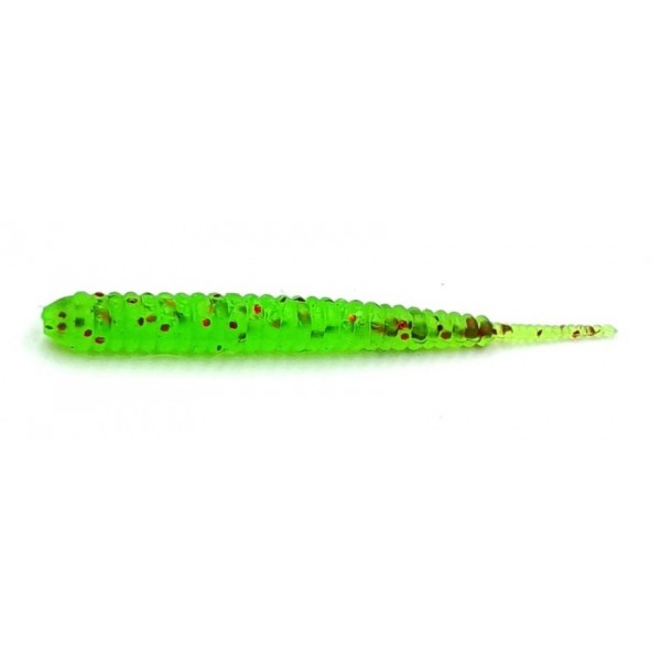 Силиконка для рыбы, Taipan Pass-Worm, 2,0 дюйма, 20шт/уп, цвет №08 Green neon